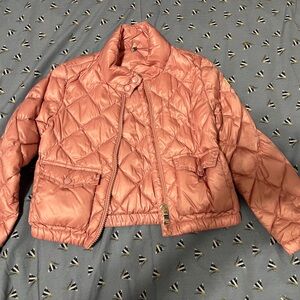 Moncler Dusty Pink Binic Giubbotto Jacket for Girls - Size 6 - Gently Used